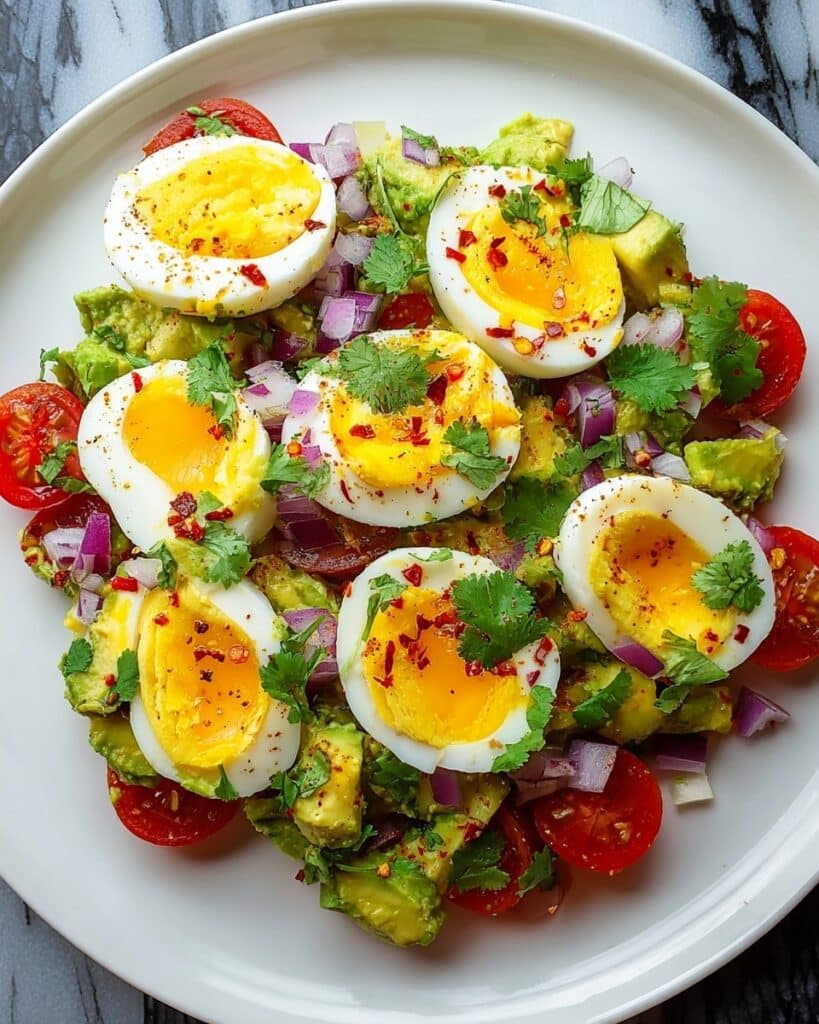 Workout Egg Avocado Salad Recipe