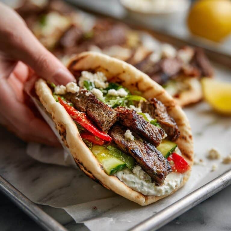 Beef Kebab Recipe with Spiced Ground Beef and Fresh Toppings Recipe