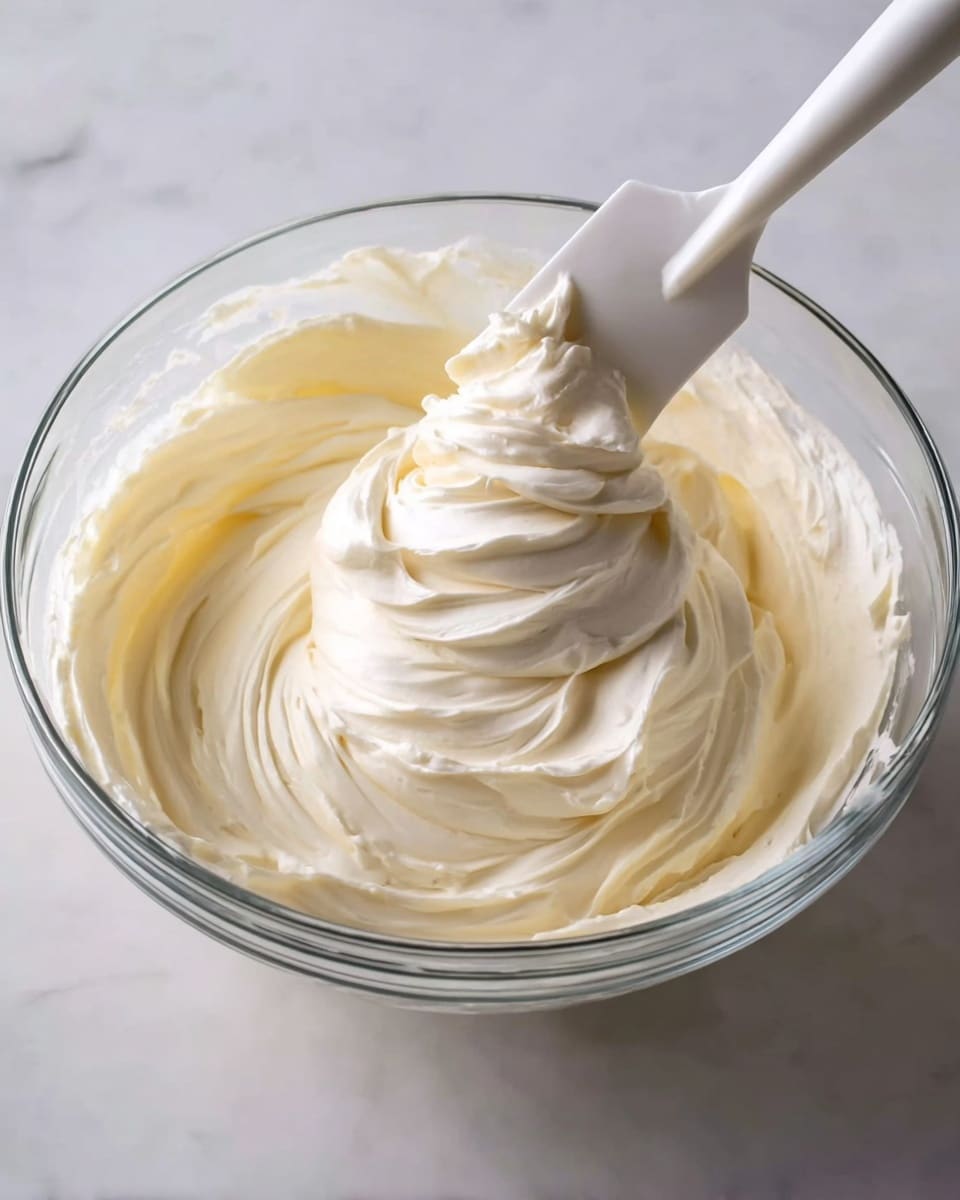 A clear glass jar filled with whipped cream that has soft, fluffy, and wavy layers stacked high, creating a textured look inside the jar. On top, there is a thick, large swirl of more whipped cream with peaks. Above the jar, a golden spoon held by a woman's hand is lifting a small dollop of whipped cream with an elegant, smooth texture and defined swirls. The background shows a light gray tiled wall, and the jar is placed on a white marbled surface. photo taken with an iphone --ar 4:5 --v 7