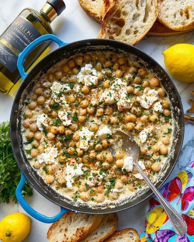 Chickpea Lemon Skillet Recipe
