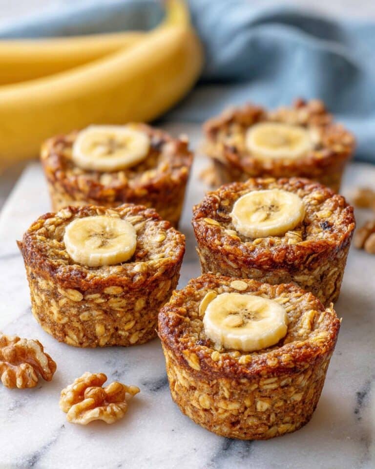 Banana Baked Oatmeal Cups with Greek Yogurt Recipe