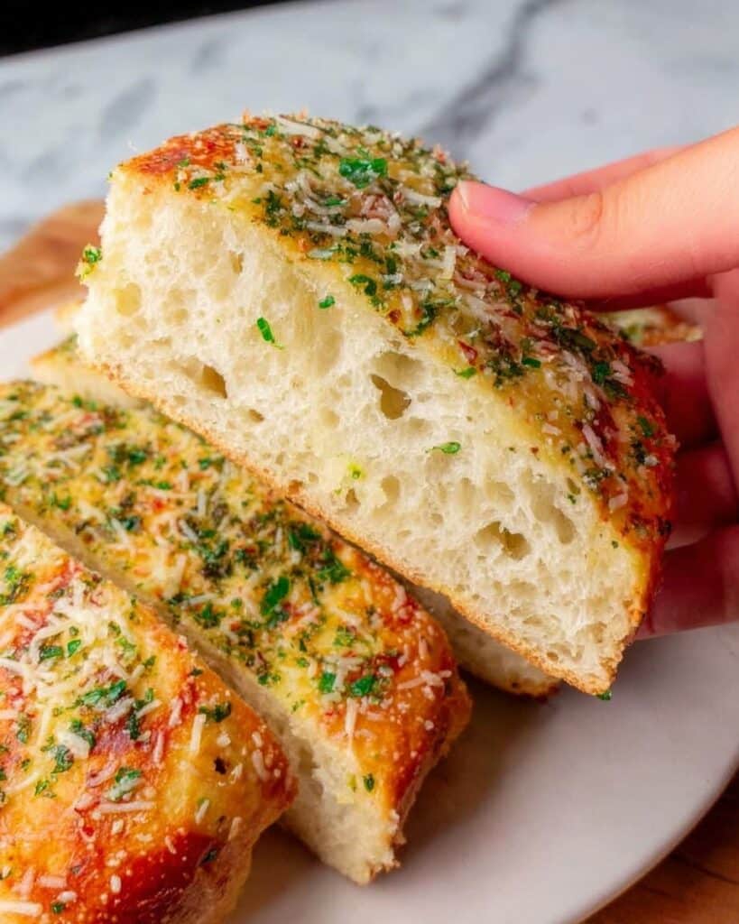Pan-Fried Garlic Focaccia (No Oven Needed) Recipe