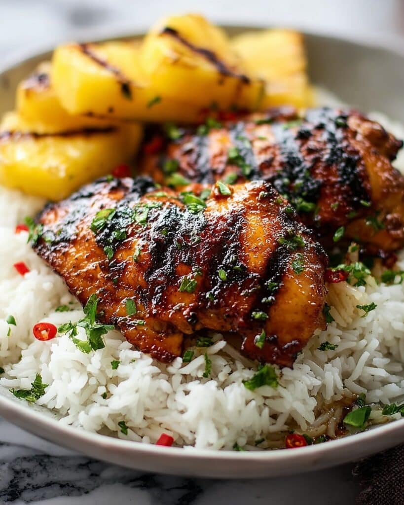 Hawaiian Chicken & Coconut Rice: Tropical Dinner Delight Recipe