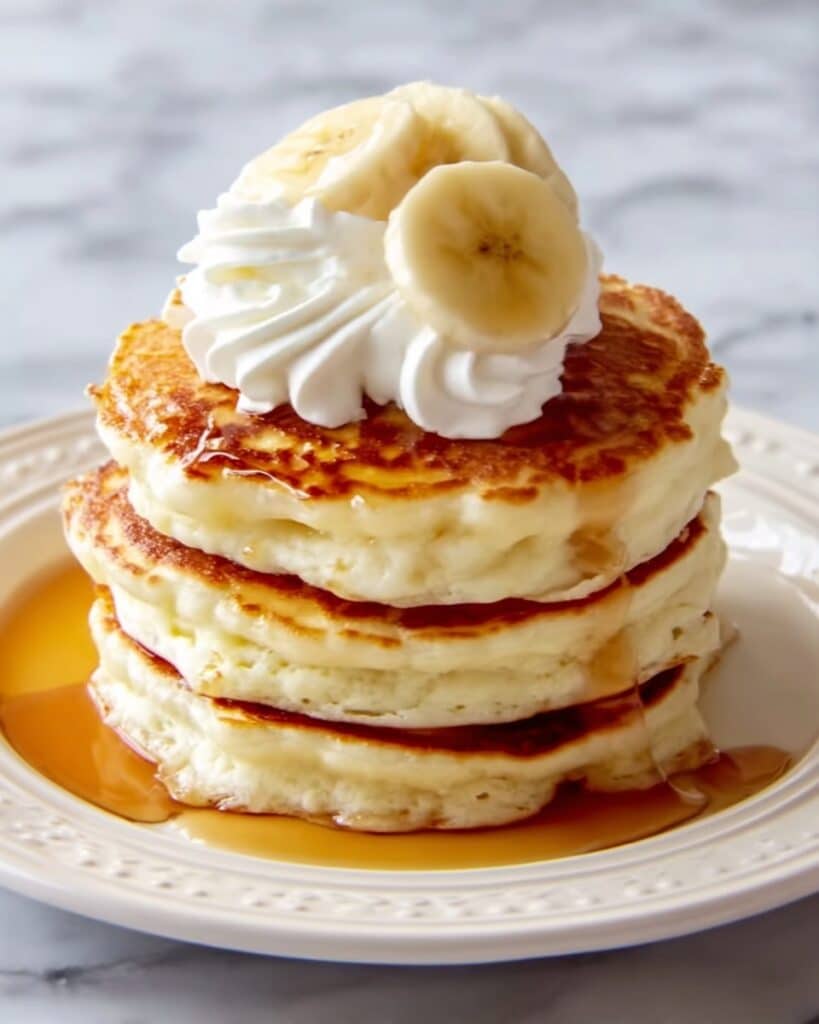 Fluffy Banana Cottage Cheese Pancakes Recipe