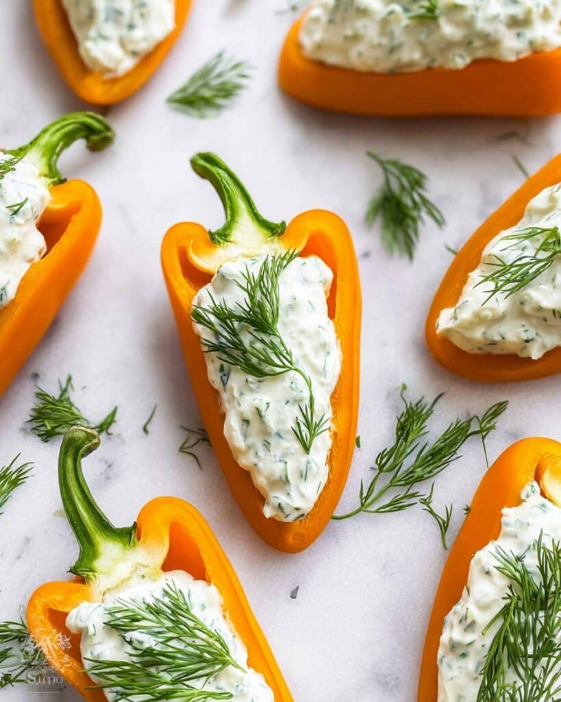 Stuffed Mini Bell Pepper “Carrots Recipe