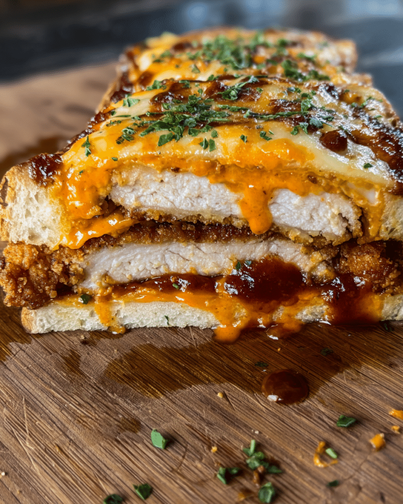 Chicken Parmesan Stuffed Bread Boat Recipe