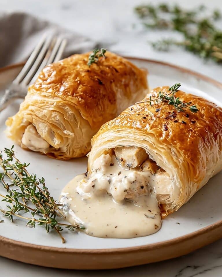 Chicken Wellington with Dijon Cream Sauce Recipe