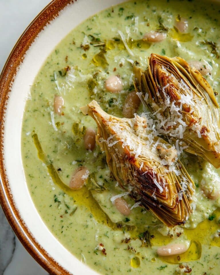 Spinach Artichoke White Bean Soup Recipe