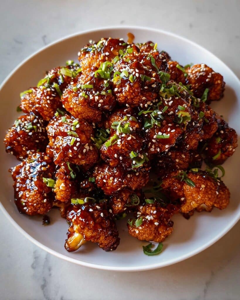 Amazing Sticky Honey Garlic Cauliflower in 5 Steps Recipe