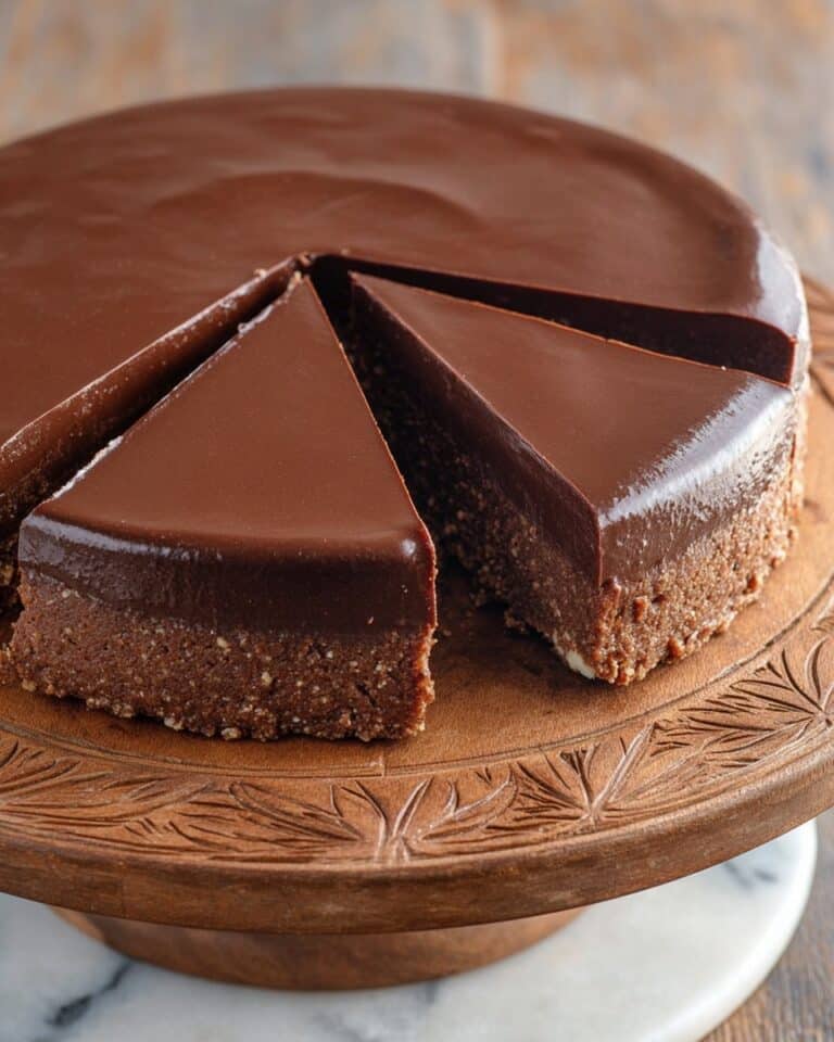 Mocha Cheesecake with Dark Chocolate Ganache Recipe