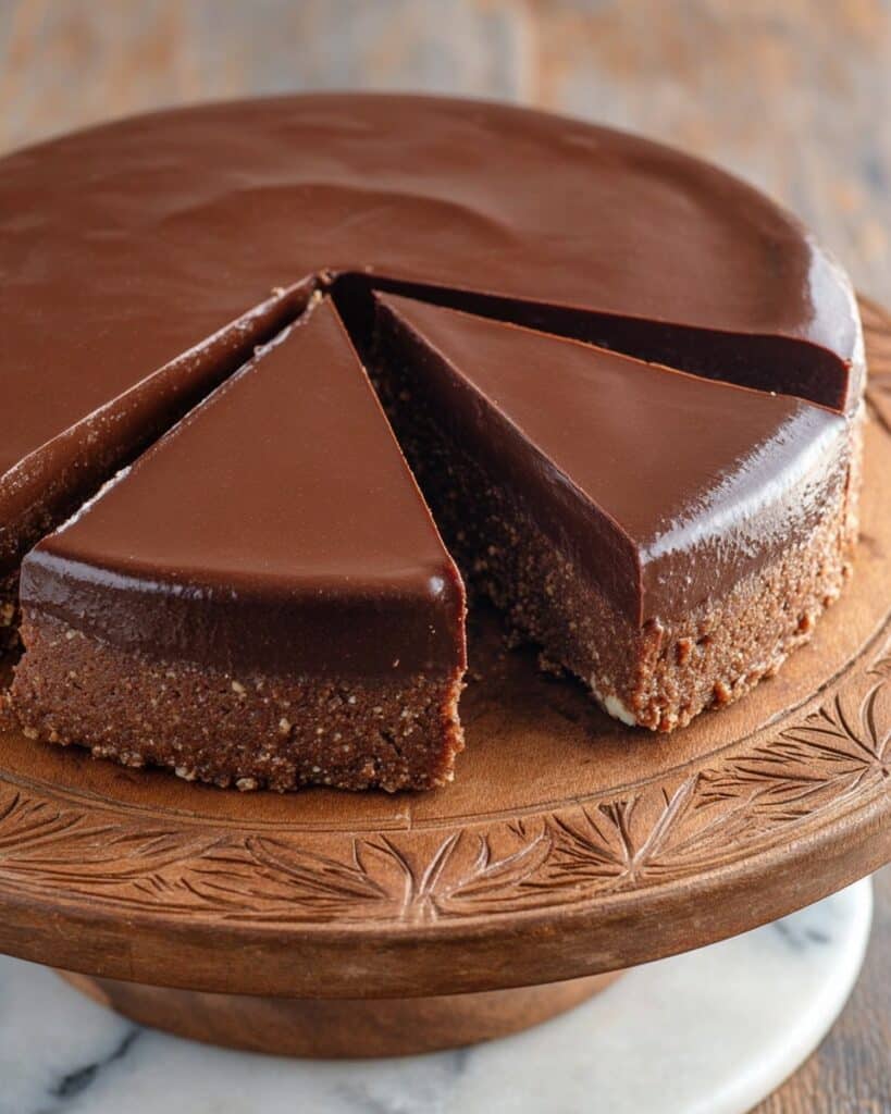 Mocha Cheesecake with Dark Chocolate Ganache Recipe