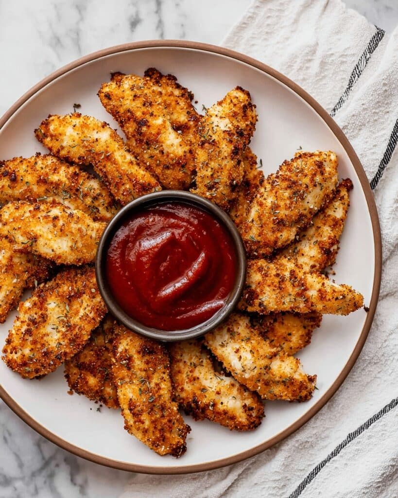 Air Fryer Chicken Tenderloins with Parmesan and Italian Spices Recipe