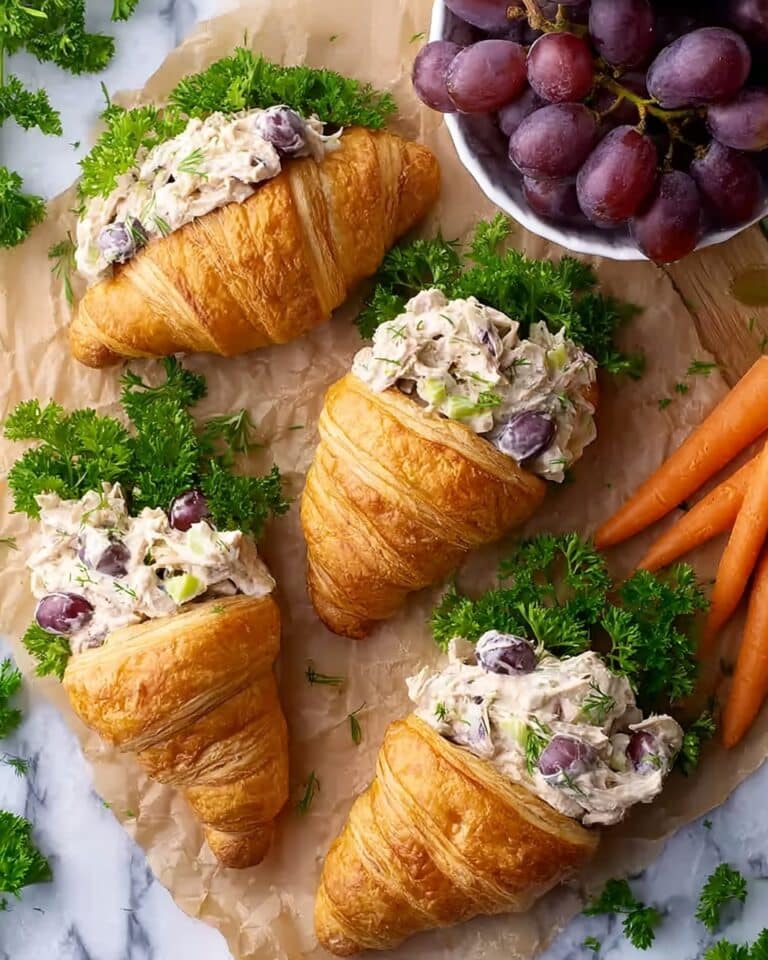 Crispy Easter Chicken Salad Crescent Rolls Recipe