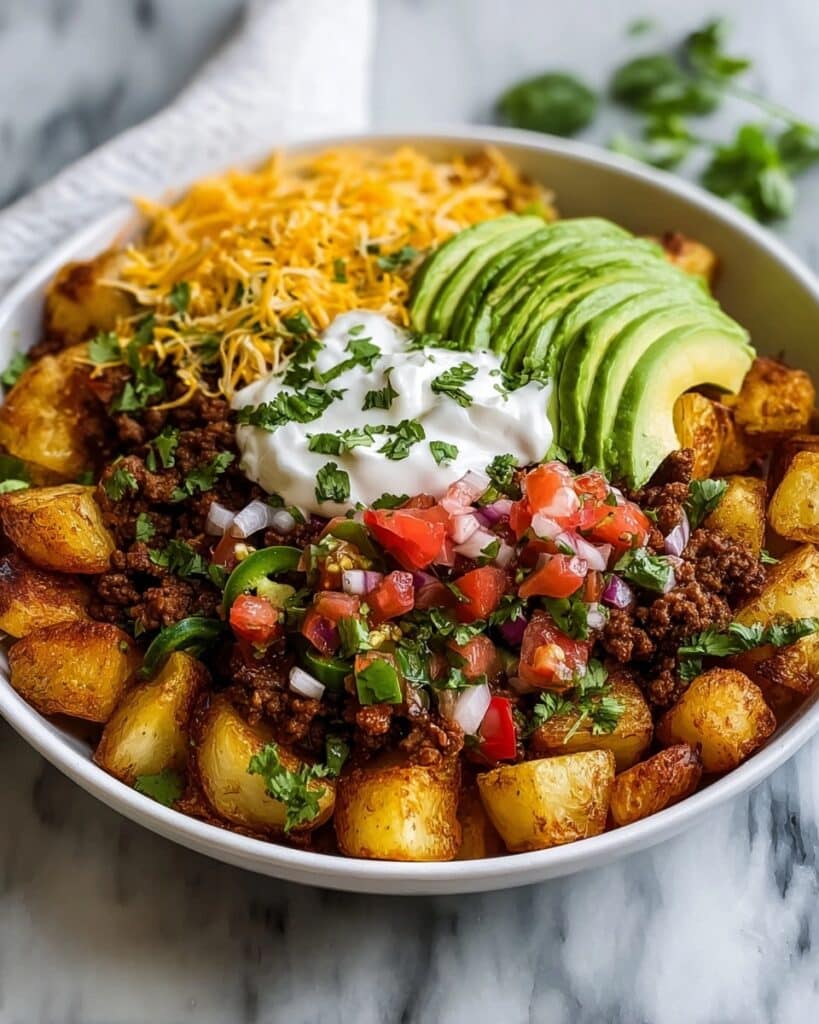 Loaded Potato Taco Bowl Recipe