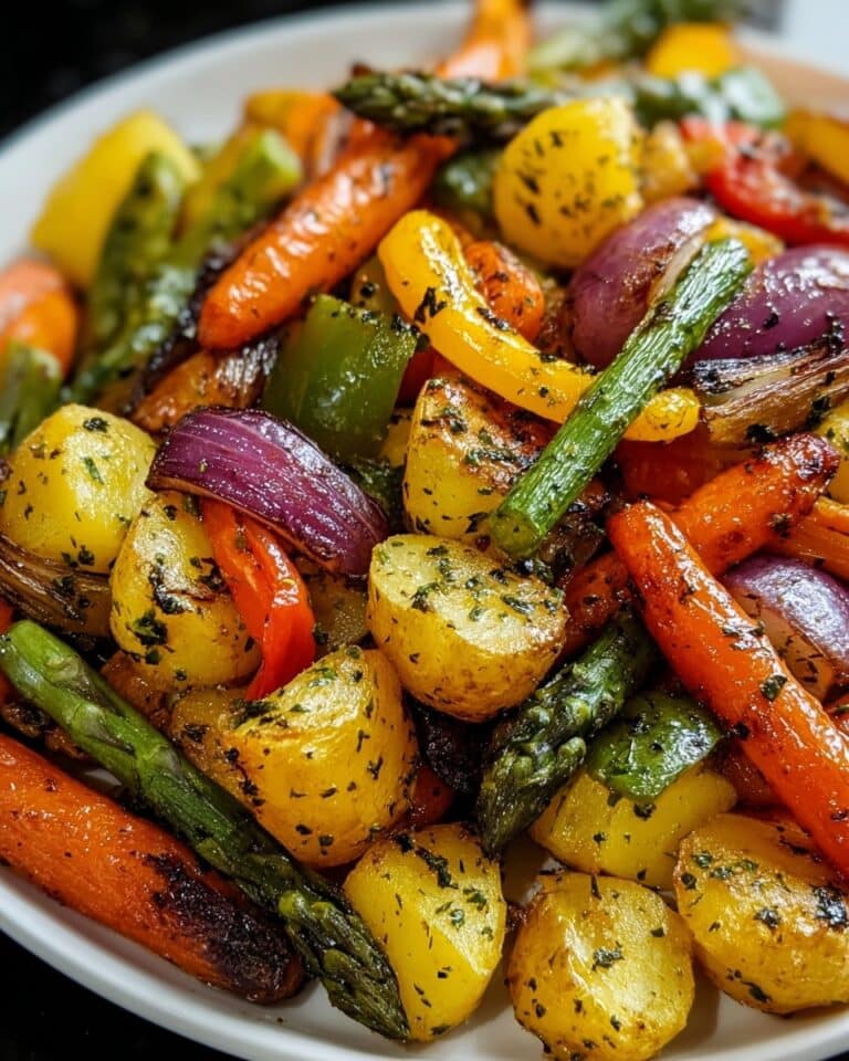 Easy Easter Roasted Spring Vegetable Medley That Bursts with Flavor Recipe