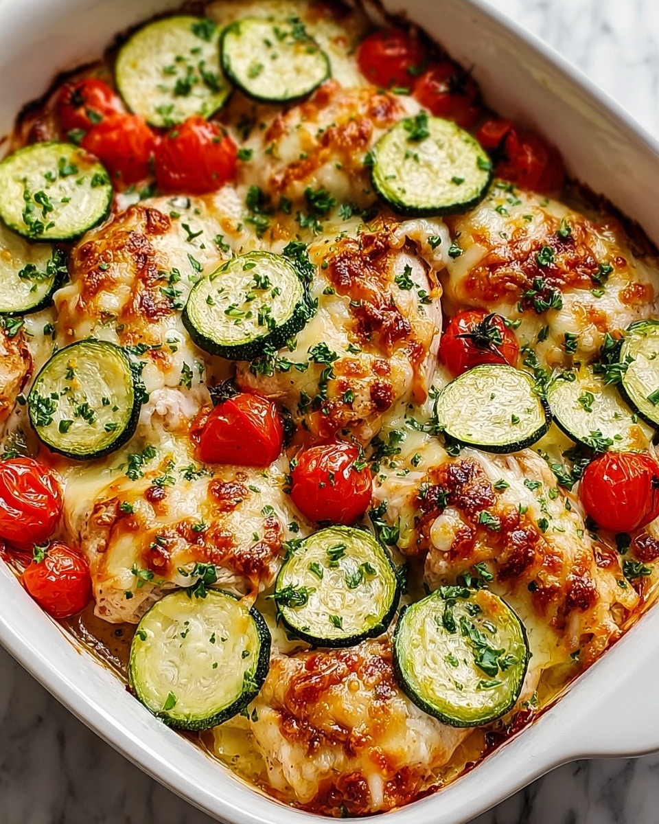 Mediterranean Chicken Zucchini Bake Recipe