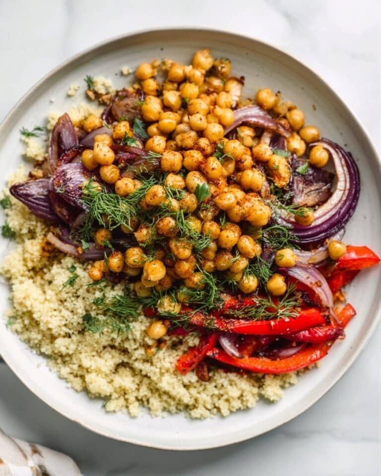 Roasted Red Pepper Quinoa Salad with Chickpeas and Fresh Herbs Recipe