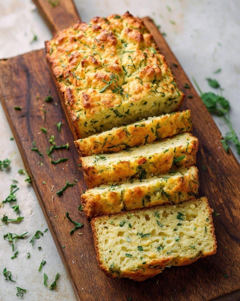 Green Onion Zucchini Cheddar Quick Bread Recipe