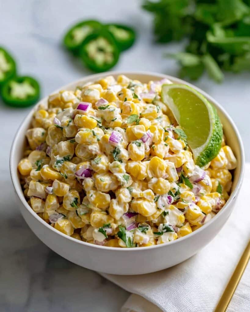 Delicious Street Corn Salad with Greek Yogurt Recipe