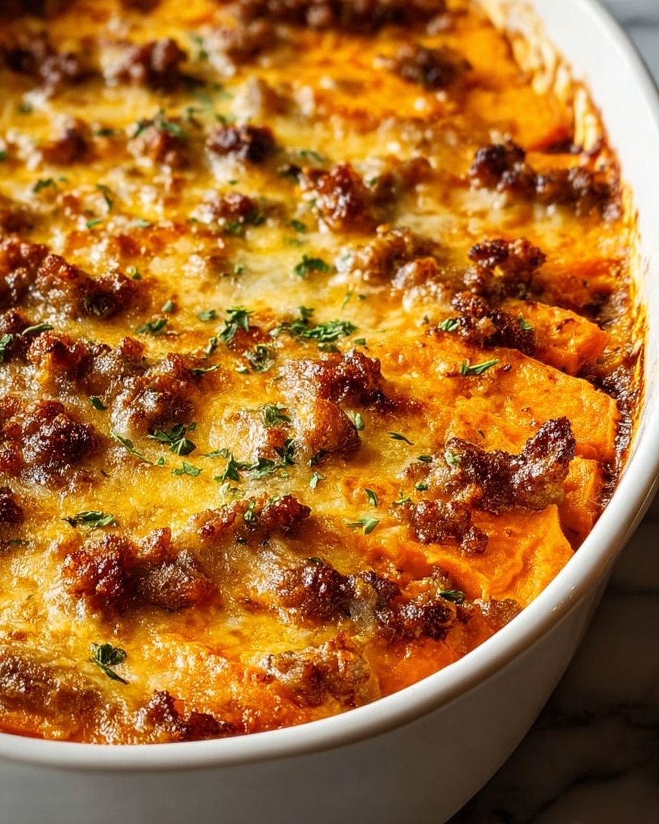 Ground Turkey Sweet Potato Bake Recipe